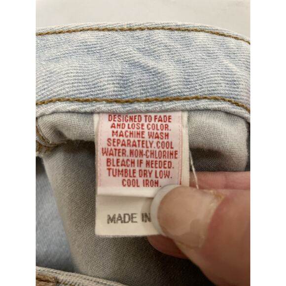 VTG Marithe Francois Girbaud HIGH RISE JEANS Size 13/14 29” Light Wash Tapered - Picture 9 of 11
